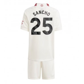 Manchester United Jadon Sancho #25 Dětské Alternativní dres komplet 2023-24 Krátký Rukáv (+ trenýrky)